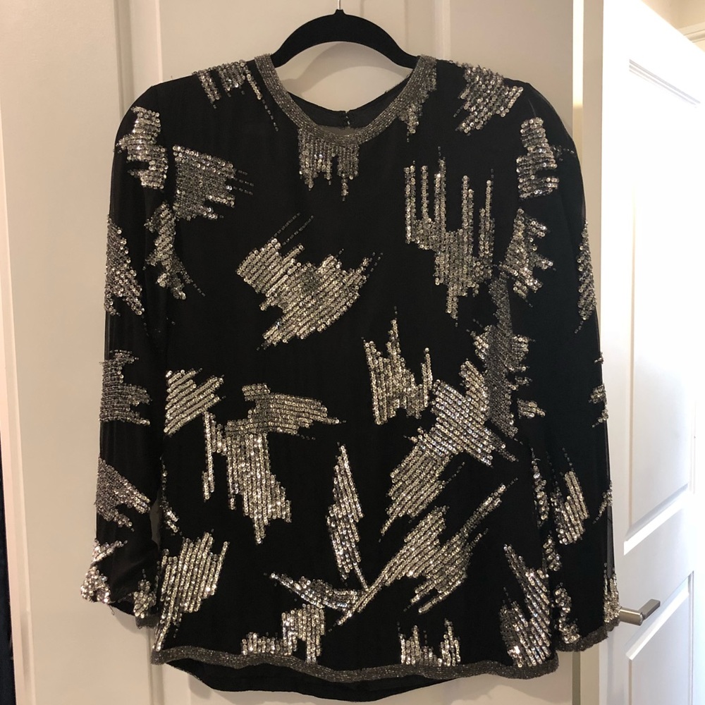 VINTAGE sequin blouse